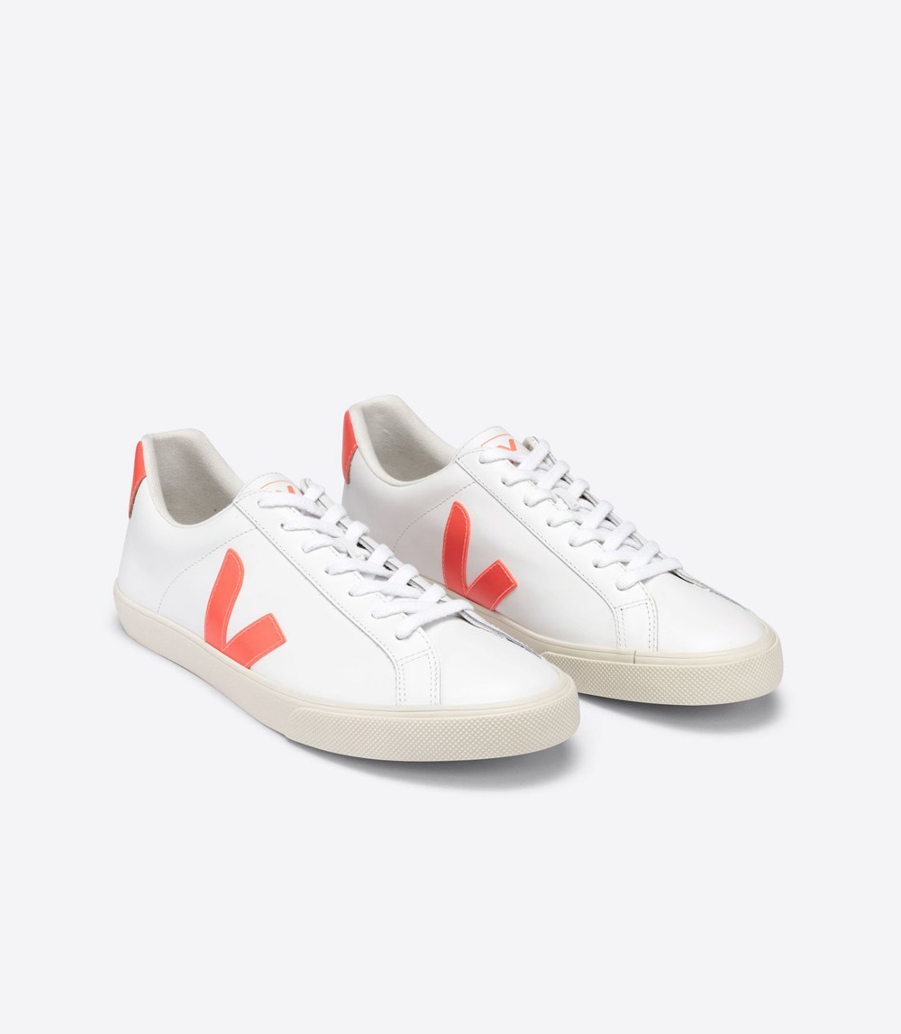 Veja Sneakers Barbati - Esplar Piele - Albi/Portocalii - 2574839-PJ